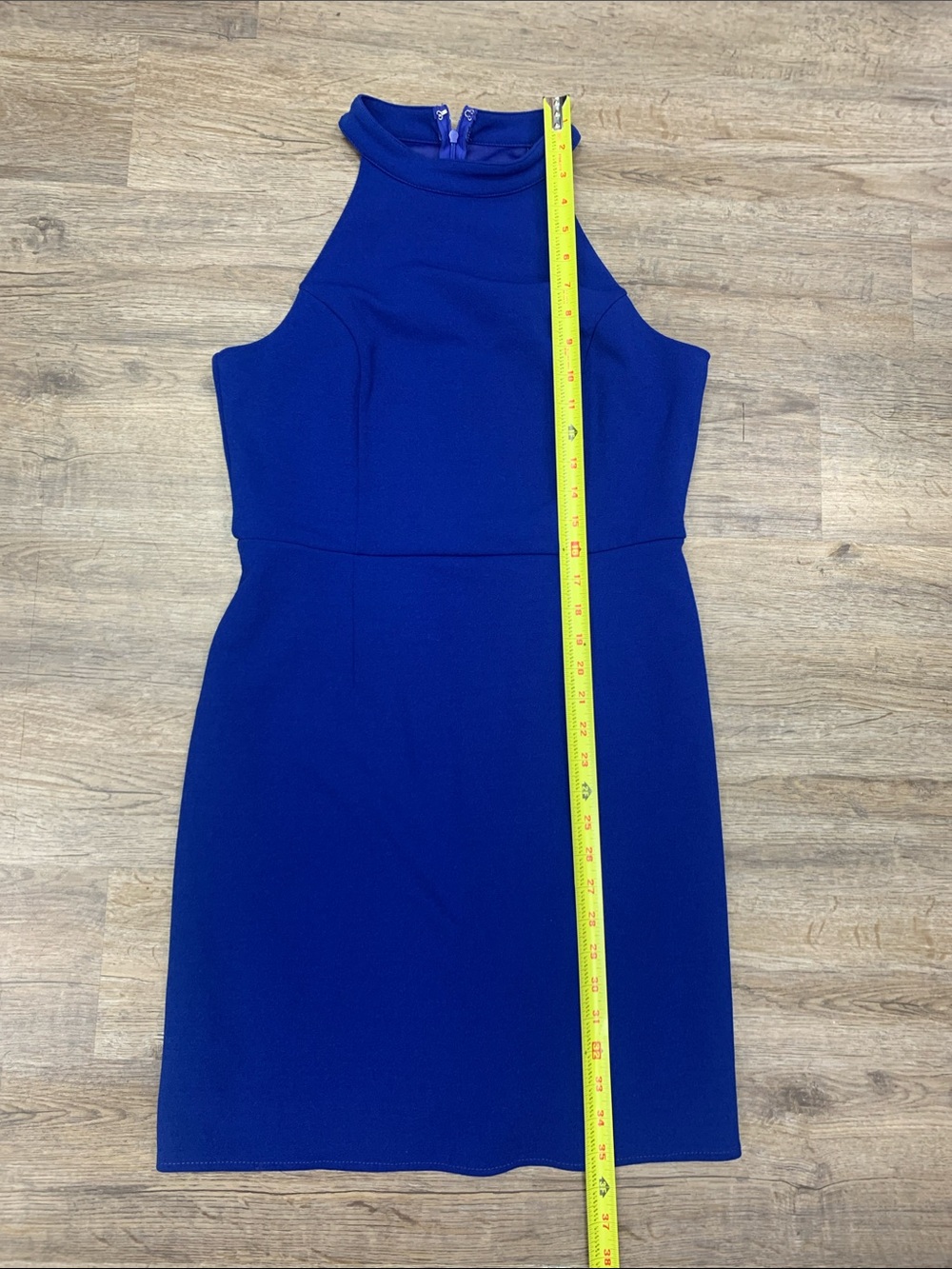 Lida kate high -Neck Sleeveless Mini Dress in Cobalt Blue